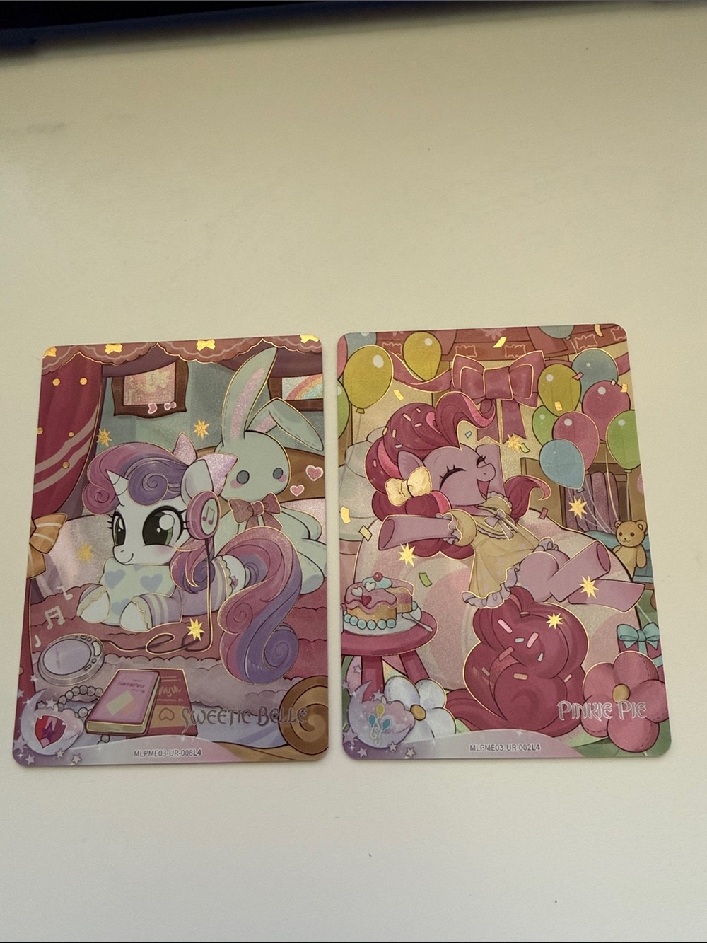 My Little Pony Pinkie Pie & Sweetie Belle Character Cards - Pink